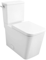 Grohe Eurocube 39662000 Two-piece Right Height Elongated Toilet with seat, Left-Hand Trip Lever in Grohe Alpine White