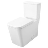 Grohe Eurocube 39662000 Two-piece Right Height Elongated Toilet with seat, Left-Hand Trip Lever in Grohe Alpine White