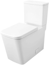 Grohe Eurocube 39662000 Two-piece Right Height Elongated Toilet with seat, Left-Hand Trip Lever in Grohe Alpine White
