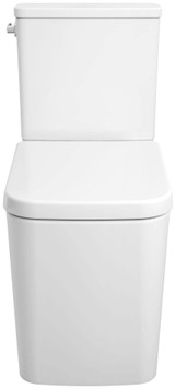 Grohe Eurocube 39662000 Two-piece Right Height Elongated Toilet with seat, Left-Hand Trip Lever in Grohe Alpine White