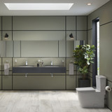 Grohe Eurocube 39664000 Eurocube Right Height Elongated Toilet Bowl with Seat Less Tank in Grohe Alpine White