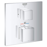 Grohe Grohtherm 24157000 Single Function 2-Handle Thermostatic Valve Trim in Grohe Chrome