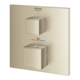 Grohe Grohtherm 24157EN0 Single Function 2-Handle Thermostatic Valve Trim in Grohe Brushed Nickel