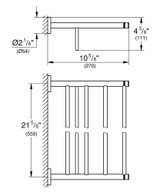 Grohe Essentials 40800EN1 18" Multi Towel Bar in Brushed Nickel
