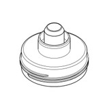 Grohe Blue 40694000 GROHE Blue Cleaning Cartridge Adapter in Grohe Chrome