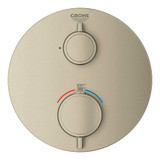 Grohe Grohtherm 24107EN0 Single Function 2-Handle Thermostatic Valve Trim in Grohe Brushed Nickel