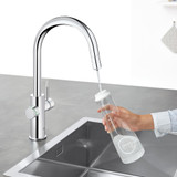 Grohe Blue 31251002 Single-Handle Pull Down Kitchen Faucet Single Spray 1.75 GPM With Chilled & Sparkling Water in Grohe Chrome