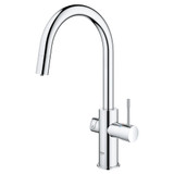 Grohe Blue 31251002 Single-Handle Pull Down Kitchen Faucet Single Spray 1.75 GPM With Chilled & Sparkling Water in Grohe Chrome