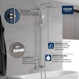 Grohe Euphoria 26177002 260 Thermostatic Tub/Shower System, 1.75gpm in Grohe Chrome