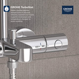 Grohe Euphoria 26177002 260 Thermostatic Tub/Shower System, 1.75gpm in Grohe Chrome