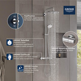 Grohe Euphoria 26128002 260 CoolTouch Thermostatic Shower System, 1.75 gpm in Grohe Chrome