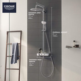 Grohe Euphoria 26511000 Thermostatic Shower System in Grohe Chrome