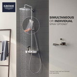 Grohe Euphoria 26511000 Thermostatic Shower System in Grohe Chrome