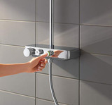 Grohe Euphoria 26511000 Thermostatic Shower System in Grohe Chrome