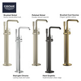 Grohe Essence 23491ENA Single-Handle Freestanding Tub Faucet with 1.75 GPM Hand Shower in Grohe Brushed Nickel