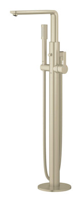 Grohe Lineare 23792EN1 Single-Handle Freestanding Tub Faucet with 1.75 GPM Hand Shower in Grohe Brushed Nickel