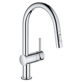 Grohe Minta 31359002 Single-Handle Pull Down Kitchen Faucet Dual Spray 1.75 GPM with Touch Technology in Grohe Chrome