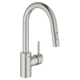 Grohe Concetto 31479DC1 Single-Handle Pull Down Bar Faucet 1.75 GPM in Grohe Supersteel