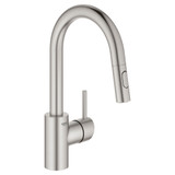 Grohe Concetto 31479DC1 Single-Handle Pull Down Bar Faucet 1.75 GPM in Grohe Supersteel