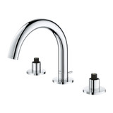 Grohe Atrio 20660000 8-inch Widespread 2-Handle S-Size Bathroom Faucet 1.2 GPM in Grohe Chrome
