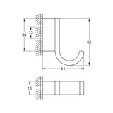 Grohe Selection 41039000 Robe Hook in Grohe Chrome
