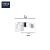 Grohe Selection 41049EN0 Robe Hook in Grohe Brushed Nickel