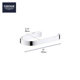 Grohe Selection 41068EN0 Paper Holder without Cover in Grohe Brushed Nickel