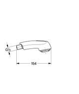 Grohe Repair Parts 46312SD0 Pull-Out Spray in Grohe Stainless Steel, Brushed