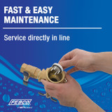 FEBCO T765FBV Pressure Vacuum Breaker 1-1/4 Inch Bronze Freeze Sensor