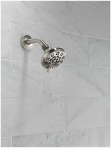 Peerless Universal Showering Components 76610SN 6-Setting Shower Head in Brushed Nickel Finish