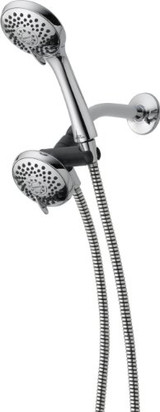 Peerless Universal Showering Components 76311D Three Spray Massage Hand Shower/Shower Head Unit in Brushed Nickel Finish
