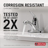 Delta Foundations B501LF Single Handle Centerset Bathroom Faucet in Chrome Finish