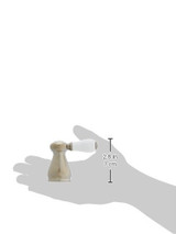 Delta Leland H277SS Porcelain Lever Handle Set - Bathroom in Stainless Finish