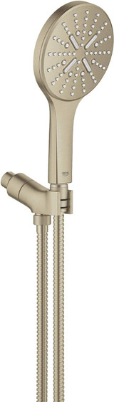 Grohe Rainshower 26604EN0 Hand Shower Kit - 3 Sprays, 1.75 gpm in Grohe Brushed Nickel