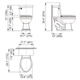 Axent W532-2020 Peninsula Toilet Tank