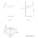 Axent L588-7201-U1 Dune II Counter Top Basin Wide Spread