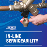 Watts LF825Y RPZ Backflow Preventer 1 Inch Lead Free Bronze