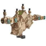 Watts Series LF909 3/4 In Lead Free Silicon Bronze Reduced Pressure Zone Backflow Preventer Assembly, Quarter Turn Shutoff Valves