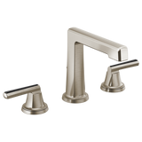 Brizo Levoir Widespread Lavatory Faucet with High Spout - Less Handles 1.5 GPM in Luxe Nickel Finish - 65398LF-NKLHP
