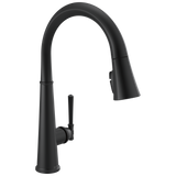 Delta Emmeline Single Handle Pull Down Kitchen Faucet in Matte Black Finish - 9182-BL-DST