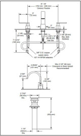Delta Vero Two Handle Widespread Bathroom Faucet