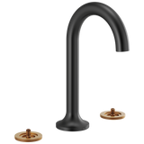 Brizo Odin Widespread Lavatory Faucet - Less Handles in Matte Black Finish - 65375LF-BLLHP