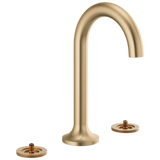 Brizo Odin Widespread Lavatory Faucet - Less Handles in Luxe Gold Finish - 65375LF-GLLHP