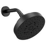 Brizo Universal Showering 7" Linear Round H2OKinetic Multi-Function Wall Mount Shower Head - 2.5 GPM in Matte Black Finish - 87492-BL-2.5