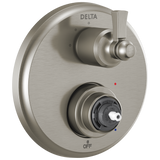 Delta Dorval Traditional 2-Handle Monitor 14 Series Valve Trim with 3 Setting Diverter in Stainless Finish - T24856-SSLHP