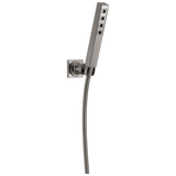 Delta Universal Showering H2OKinetic Single-Setting Adjustable Wall Mount Square Hand Shower in Lumicoat Stainless Finish - 55567-SS-PR