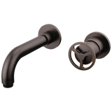 Delta Trinsic Single Handle Wall Mount Bathroom Faucet Trim with Wheel Handle in Venetian Bronze Finish - T3558LF-RBWL
