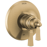 Delta Dorval TempAssure 17T Series Valve Only Trim in Champagne Bronze Finish - T17T056-CZ