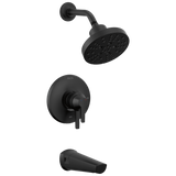 Delta Galeon 17S Tub Shower Trim with H2OKinetic in Matte Black Finish - T17472-BL