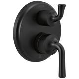 Delta Kayra Two-Handle Monitor 14 Series Valve Trim with 3-Setting Integrated Diverter in Matte Black Finish - T24833-BL